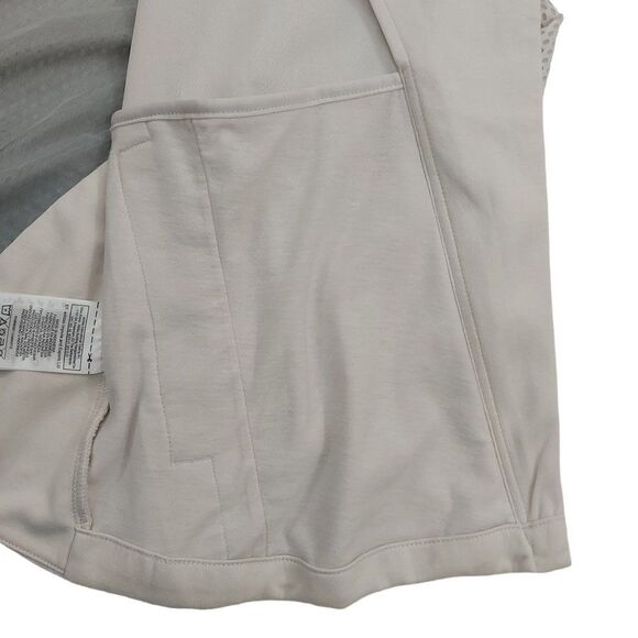 Adidas Heart Tracer Summer Jacket Womens Medium White Asymmetrical Zip Mesh - Picture 9 of 15